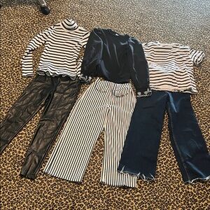 Zara Girls 11-12 black and white Set
